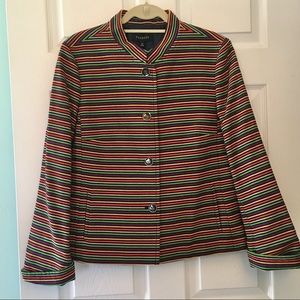 NWT TALBOTS STRIPED JACKET
